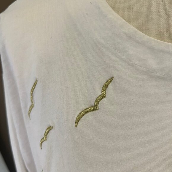 Vintage GrannyCore Nautical Drop Sleeve 3D Gardy Oversized Tee Top, Size M/L - Picture 3 of 9